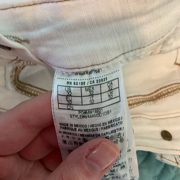 Guess Jeans American Tradition Womens Original Design Overalls Bibs White 32 - Picture 12 of 16